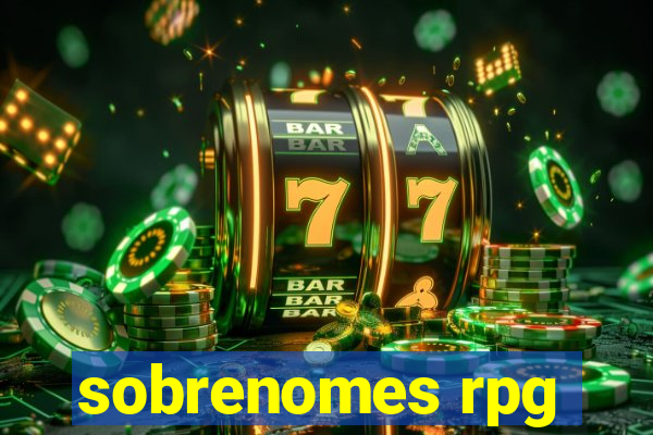 sobrenomes rpg